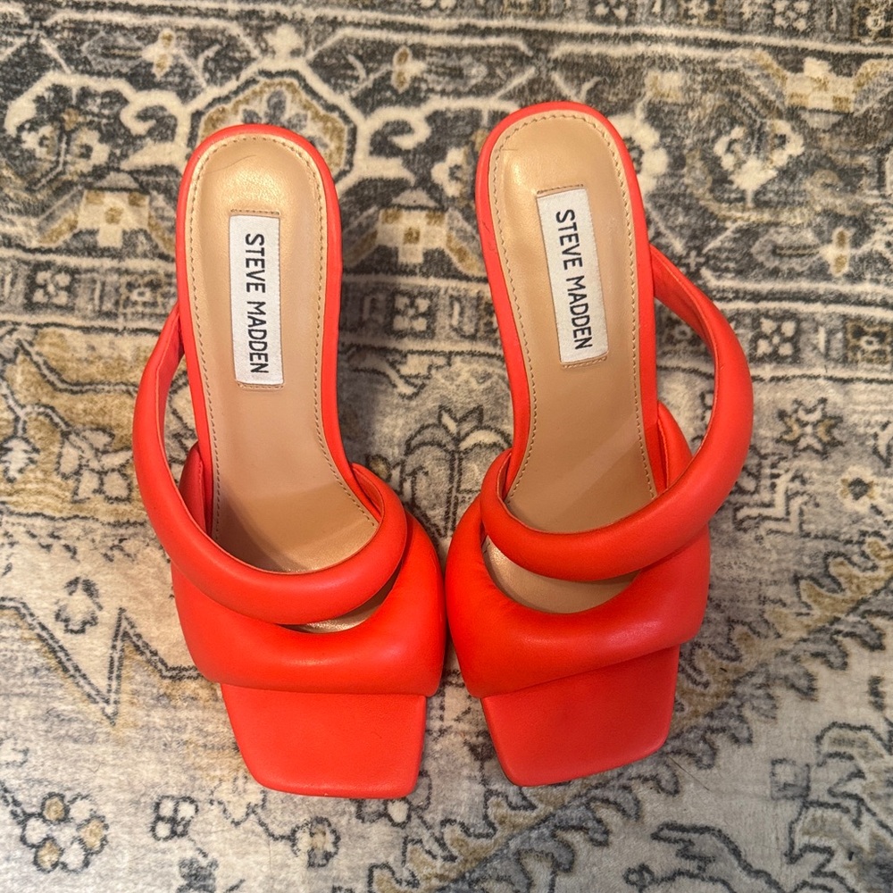 Steve Madden Women's Bold Red Mules